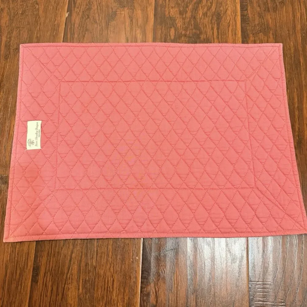 Vintage Vera Bradley Design Indiana quilted placemats (Set of 3)